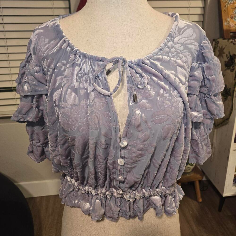 Free people velvet burnout floral